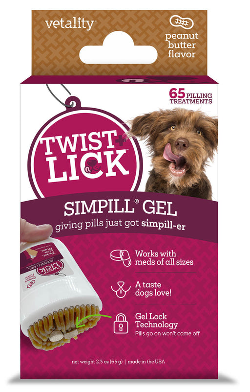 Twist & Lick SimPill, Peanut Butter Flavor - Peanut Butter Peanut Butter 