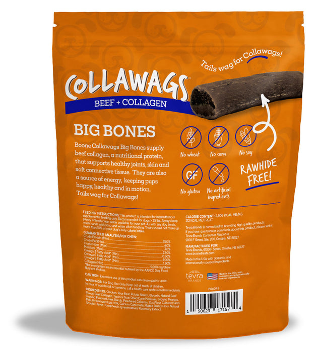 Collawags Large Bones, Beef Flavor - Beef Beef 