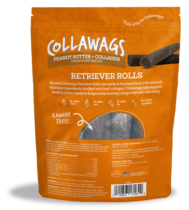 Collawags Retriever Rolls, Peanut Butter Flavor - Peanut Butter Peanut Butter 