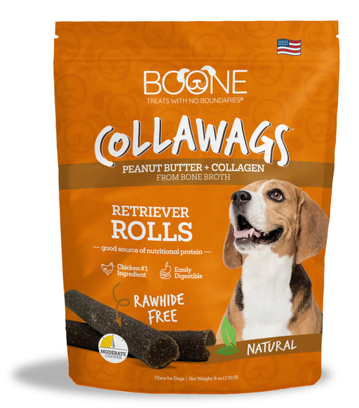 Collawags Retriever Rolls, Peanut Butter Flavor - Peanut Butter Peanut Butter 