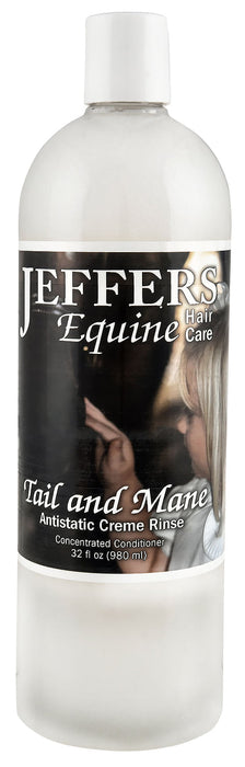 Jeffers Tail & Mane Antistatic Creme Rinse - Jeffers Tail & Mane Rinse, 32 oz  