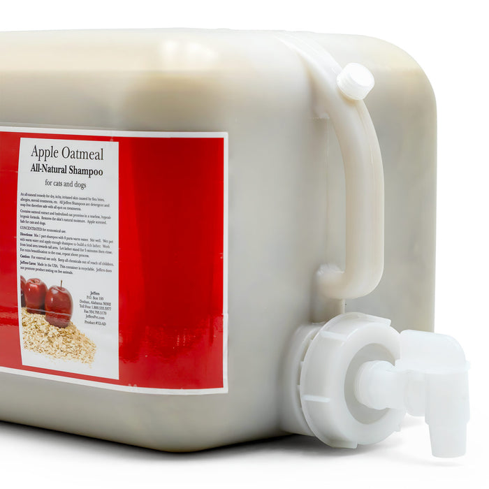 Jeffers Pet Apple Oatmeal All-Natural Hypoallergenic Dry Skin Shampoo for Dogs and Cats