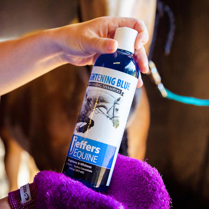 Jeffers Brightening Blue Whitening Shampoo for Horses