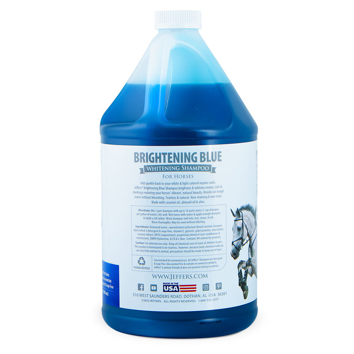 Jeffers Brightening Blue Whitening Shampoo for Horses