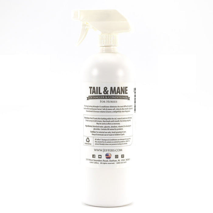 Jeffers Equine Tail & Mane Detangler and Conditioner for Horses