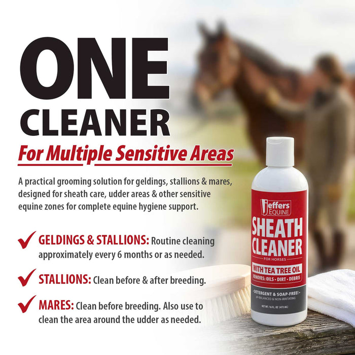 Jeffers Equine pH Balanced Sheath Cleaner with Tea Tree Oil for Horses