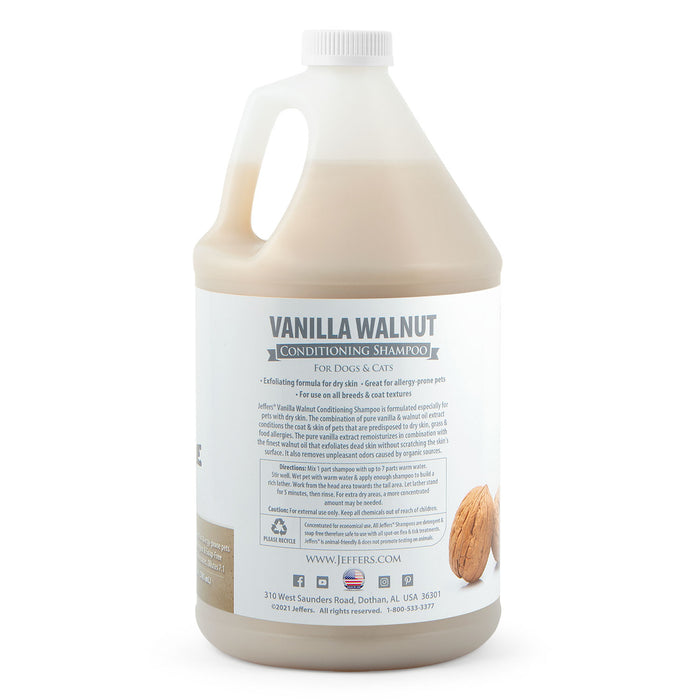 Champú acondicionador para mascotas con sabor a vainilla y nueces de Jeffers