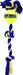 Twisted Chews, Medium Three Knot Cotton Rope w/Tuff Ball -   