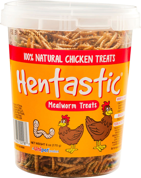 Hentastic Dried Mealworms - Hentastic Dried Mealworms, 6 oz. tub  