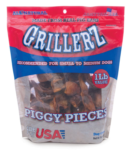 Grillerz Smoked Piggy Ear Pieces, 1 lb -   