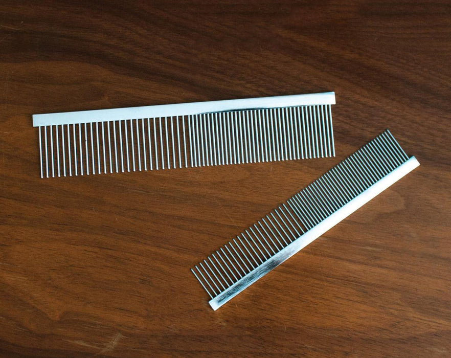 Jeffers Grooming Combs - 7.5"L Comb Fine/Coarse w/ 1" teeth  