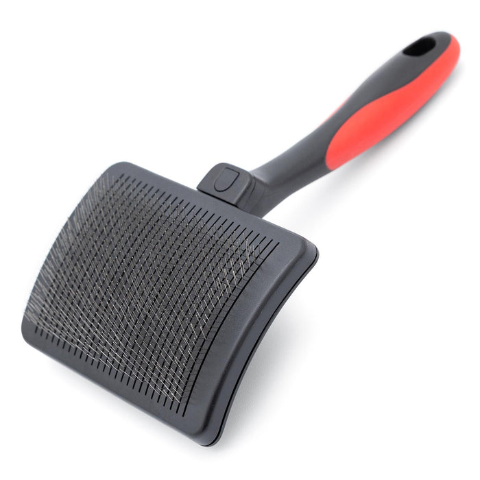 Jeffers Self-Cleaning Slicker Pet Grooming Brush