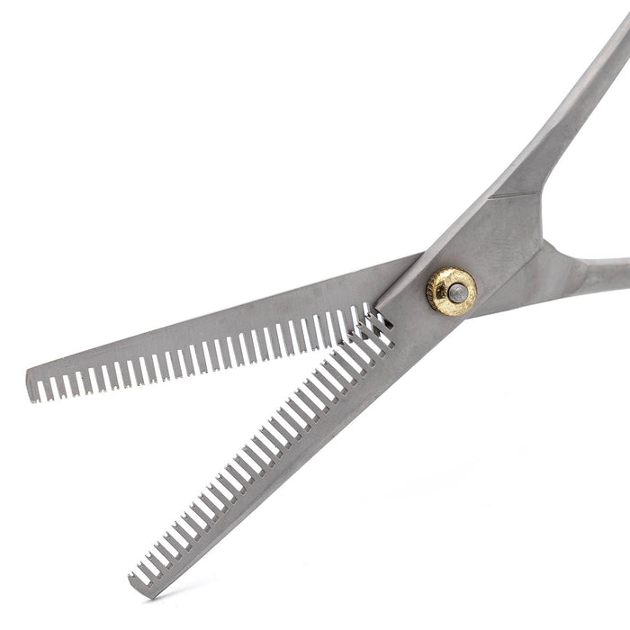 Tijeras para adelgazar el pelaje de mascotas Jeffers, 7" de largo