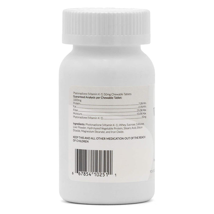 Vitamin K1 Chewable Tablets for Cats & Dogs