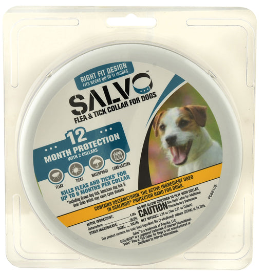 Salvo Flea & Tick Collars for Dogs - 14 in  