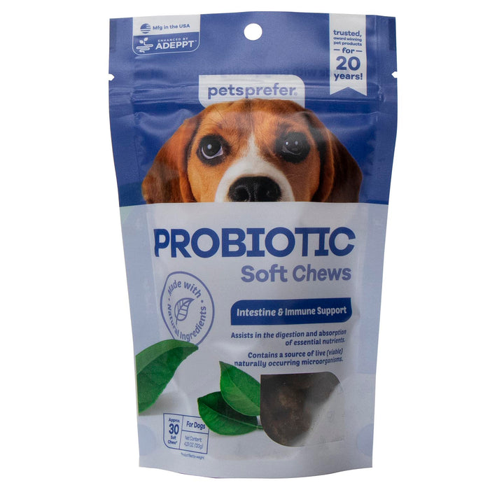 Masticables blandos probióticos PetsPrefer con ADEPPT