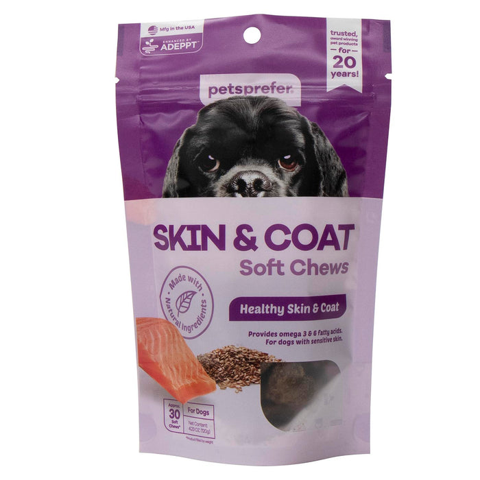 PetsPrefer Skin & Coat Soft Chews with ADEPPT