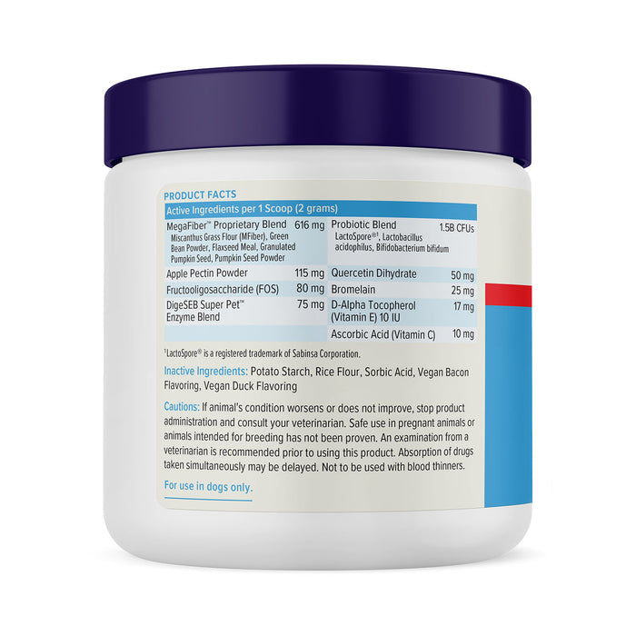 Glandex Advanced Vet Strength Anal Gland Health Powder for Dogs, Duck & Bacon Flavor
