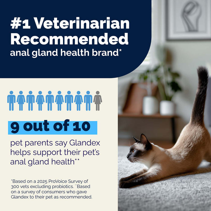 Glandex Anal Gland Health Powder for Cats, Tuna Flavor, 4.0 oz