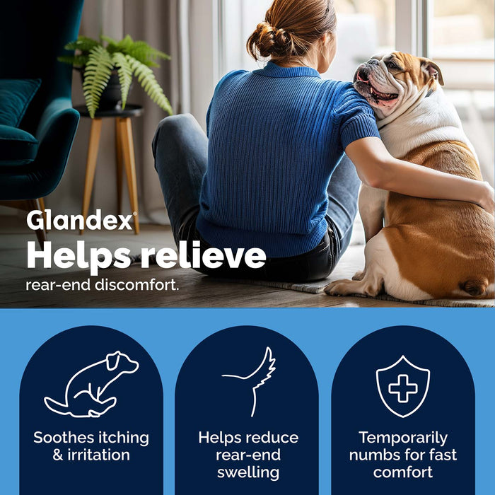 Glandex Advanced Vet Strength Anal Gland Health Spray for Dogs and Cats, 4 oz