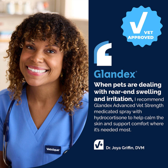 Glandex Advanced Vet Strength Anal Gland Health Spray for Dogs and Cats, 4 oz