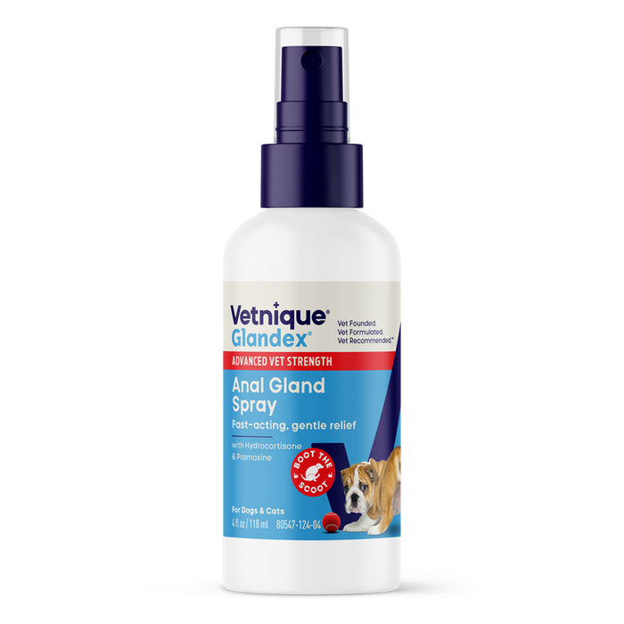 Glandex Advanced Vet Strength Anal Gland Health Spray for Dogs and Cats, 4 oz
