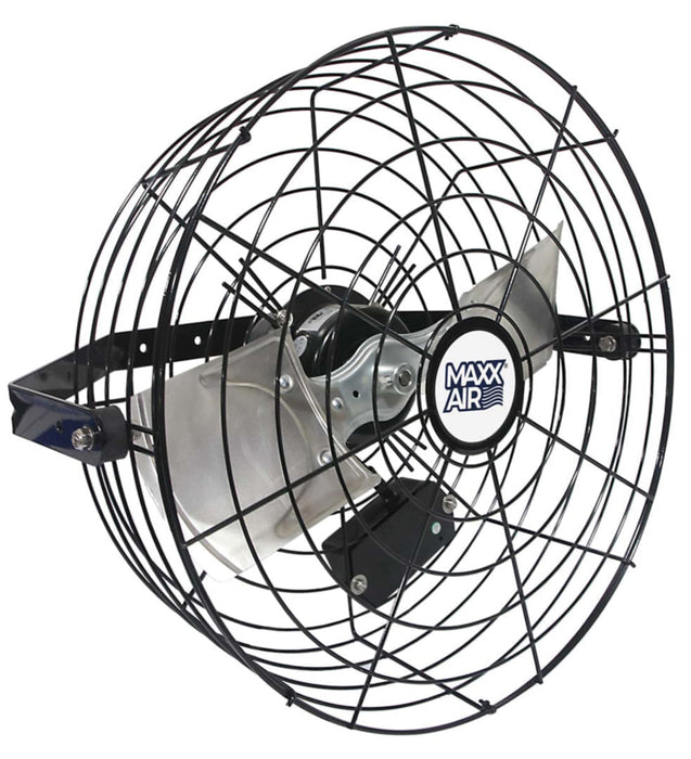 18" 3300 cfm High Velocity 3-Speed Wall Mount Fan -   