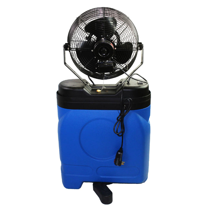 14" 3-Speed Misting Fan with 20 Gal. Tank - Blue 14" 