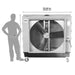 48" 2-Speed Evaporative Cooler for 3,600 Sq. Ft. - Blue 48" 