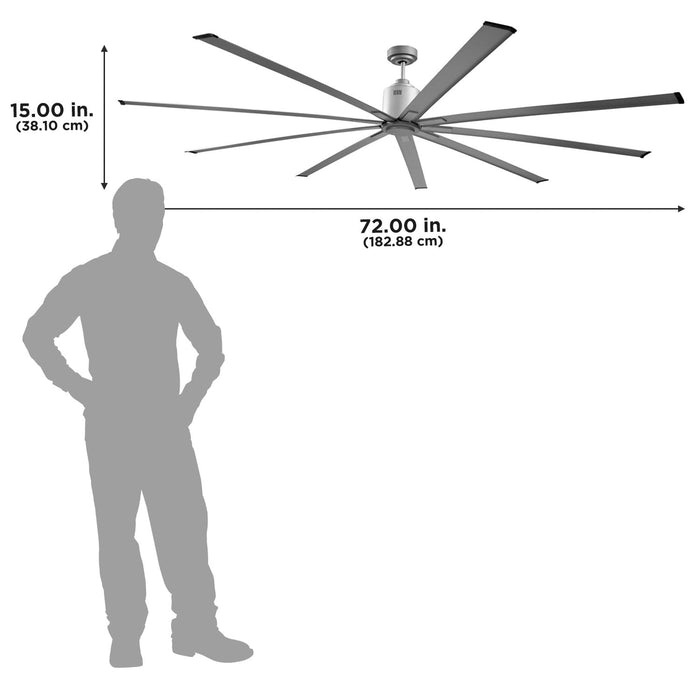 Indoor 6-Speed Ceiling Fan - 72"  