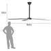 Maxx Air Indoor 6-Speed HVLS Ceiling Fan - Anodized Black  