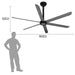 Maxx Air Indoor 6-Speed HVLS Ceiling Fan - Red  