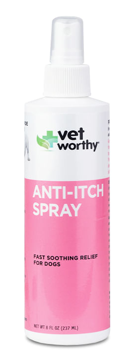 Vet Worthy Anti-Itch Spray for Dogs, 8 oz -   