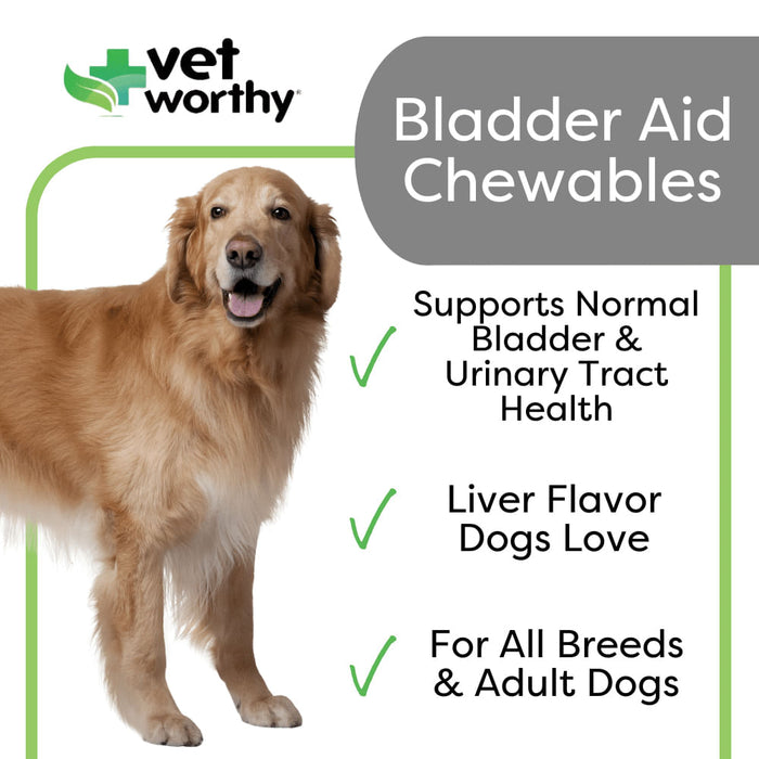 Vet Worthy Bladder Aid Chewable Tablet, 75 ct -   