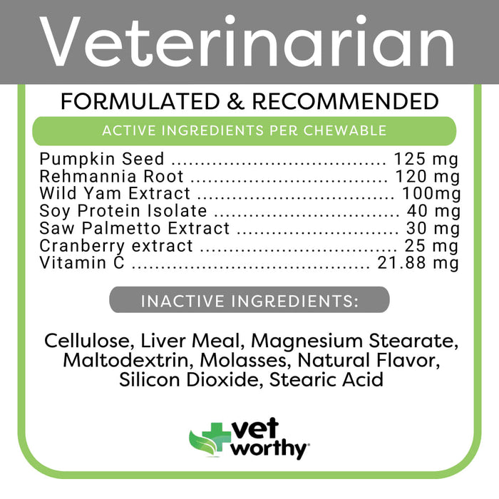 Vet Worthy Bladder Aid Chewable Tablet, 75 ct -   