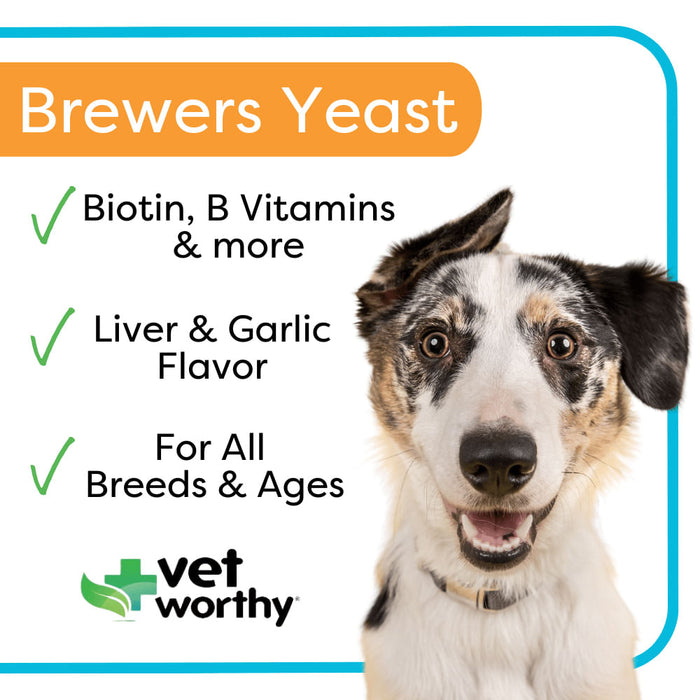 Vet Worthy Brewers Yeast Tablet, 300 ct -   