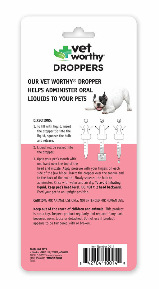 Vet Worthy Droppers, 2pk -   