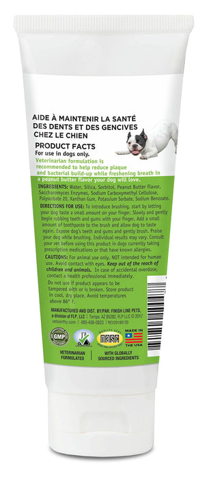 Vet Worthy Enzymatic Toothpaste, Peanut Butter, 3 oz -   