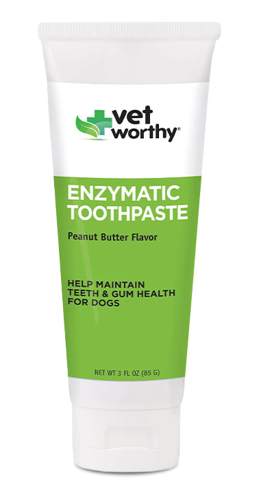 Vet Worthy Enzymatic Toothpaste, Peanut Butter, 3 oz -   