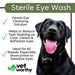 Vet Worthy Sterile Eye Wash for Dogs, 4 oz -   