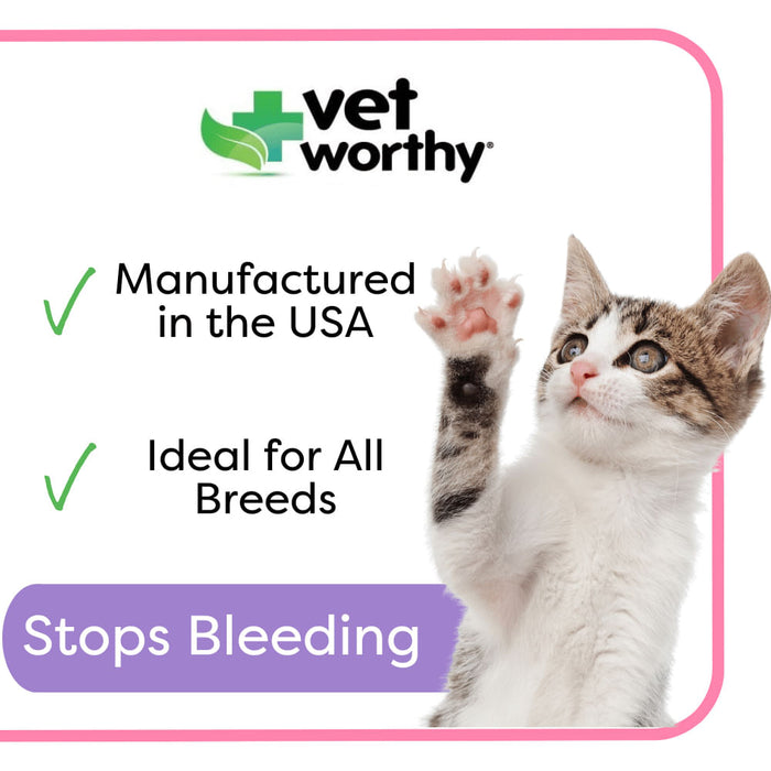 Vet Worthy Styptic Powder for Cats, 0.5 oz -   