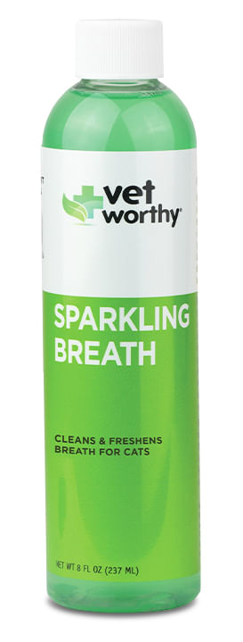 Vet Worthy Cat Sparkling Breath, 8 oz -   