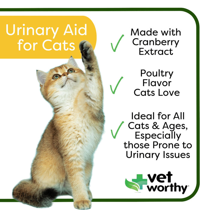 Vet Worthy Urinary Aid Soft Chews for Cats, 45 ct -   