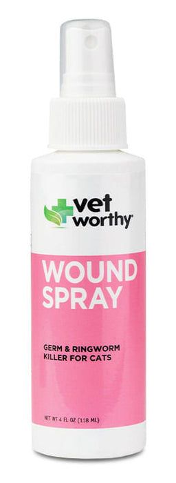 Vet Worthy Wound Spray for Cats, 4 oz -   