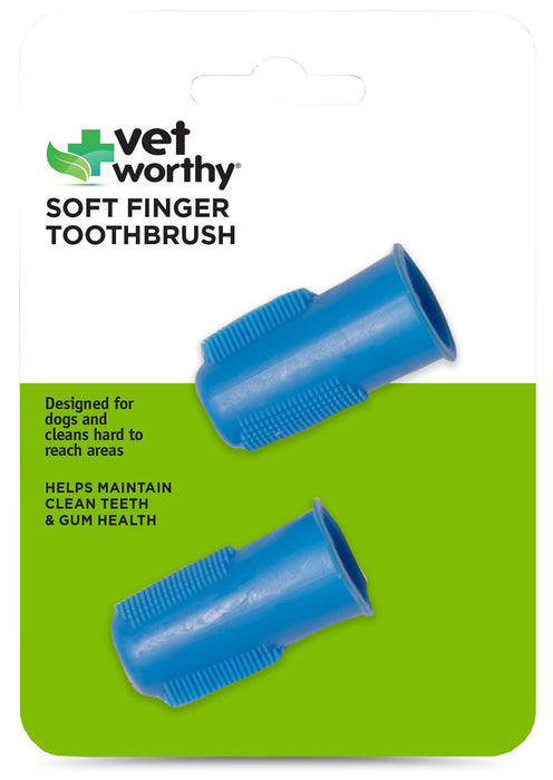 Vet Worthy Pet Fingerbrush, 2 pk -   