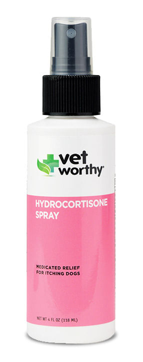 Vet Worthy Hydrocortisone Spray, 4 oz -   