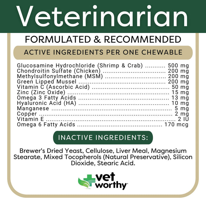 Vet Worthy Level 4 Chewable Joint Support - Vet Worthy Level 4 Chewable Joint Support, 90 ct  