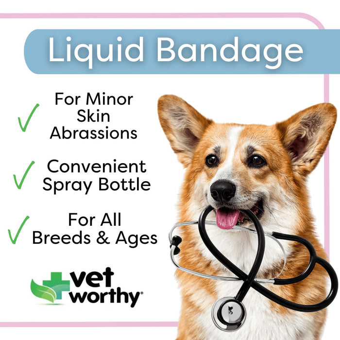 Vet Worthy Liquid Bandage, 4 oz -   