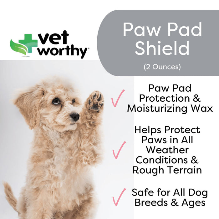 Vet Worthy Paw Pad Shield, 2 oz -   