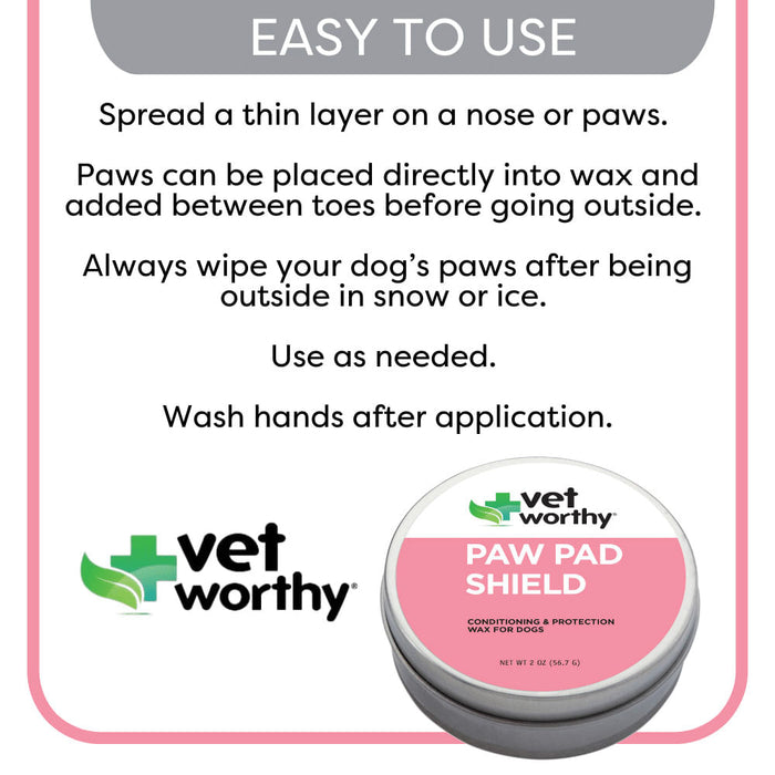 Vet Worthy Paw Pad Shield, 2 oz -   